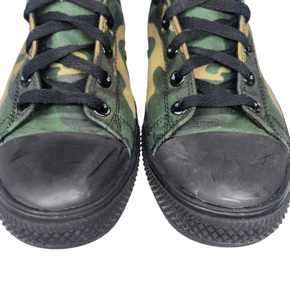 Green Black Camouflage Sneakers Mens 8.5 High Tops Raad No Pain No Gain Workout main image 5